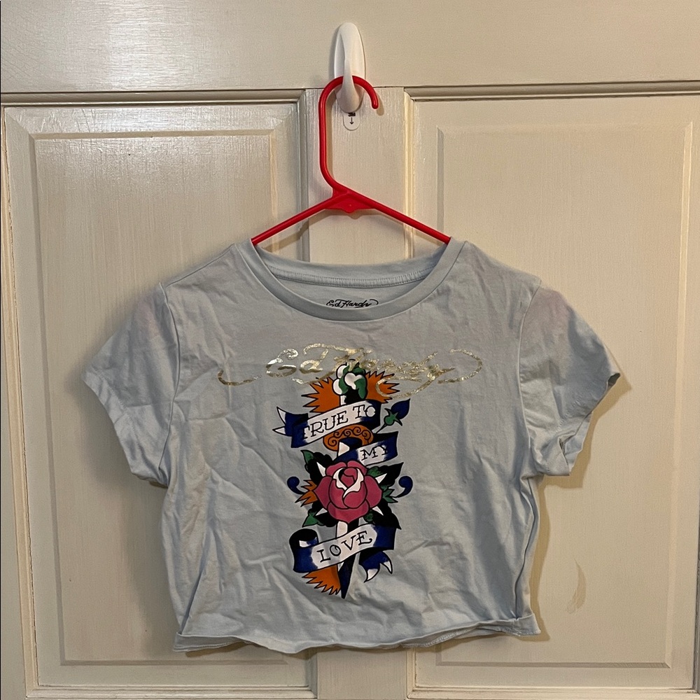 Light Blue Ed Hardy Baby Tee